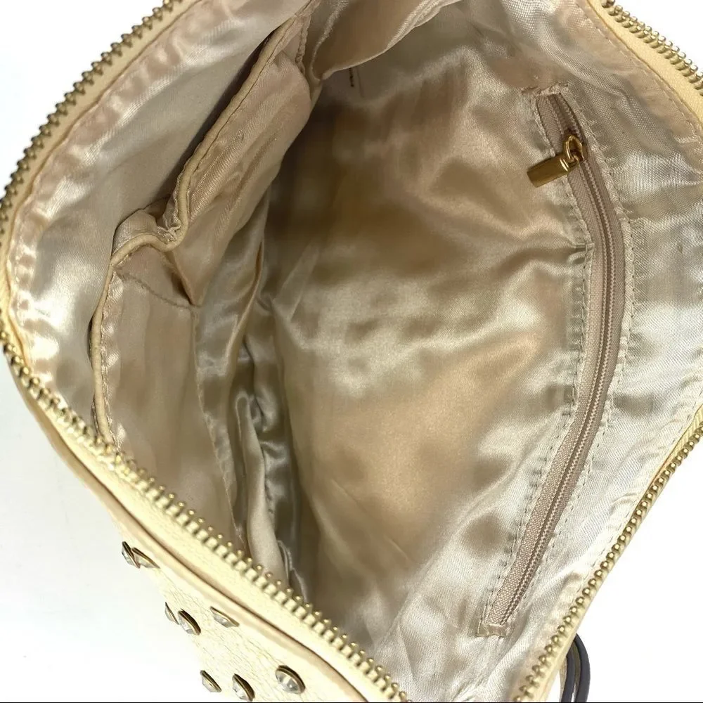 Windsor rhinestone brass clutch crossbody bag NWT